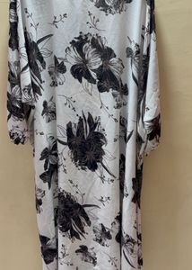Elegant Floral Kaftan abaya
