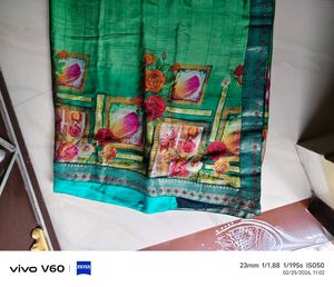 Elegant Floral Print Saree