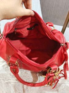 Chic Red Barrel Handbag