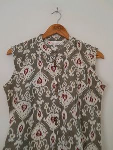 Grey Printed Kurta (Women's)
