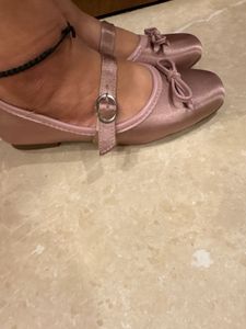 Elegant Rose Gold Ballet Flats