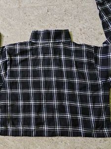 Checkered Crop Shirt