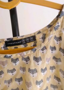 Cute Fox Print T-Shirt