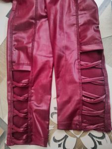 Shiny Red Leggings/Pants