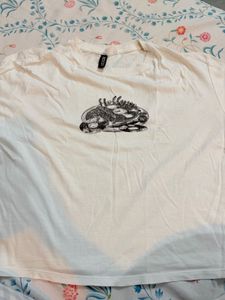 Cream Graphic T-Shirt