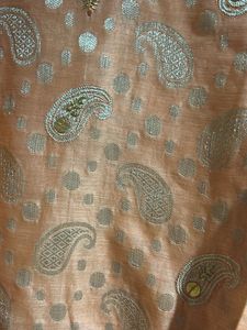 Orange Paisley Kurta set