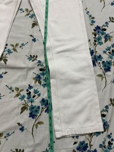 White Straight Leg Jeans
