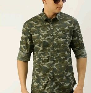 Best fitting Flying Machine Camouflage Print Shirt