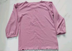 Pink Button-Down Top