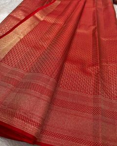 Beautiful Red Silk Saree