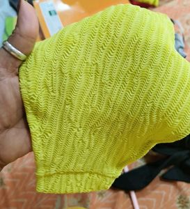 Textured Lime Green Bikini Bottom