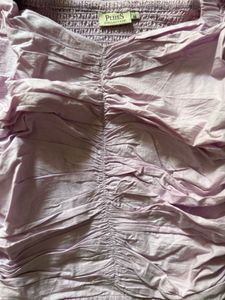 Chic Lavender Ruched Top