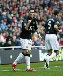 Man united 2007 Ronaldo official football jersey