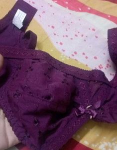 🌼Comfortable Purple Lace Bra Set