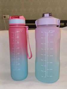 Gradient Water Bottle Set