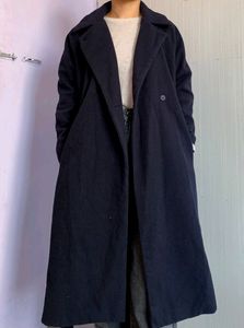 Navy Blue  Loose fitting Overcoat