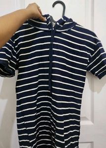 hooded one piece daily wear