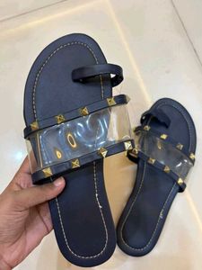Stylish Studded Clear Strap Sandals