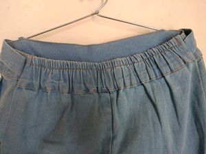 Light Wash Denim Bell Bottom Pants