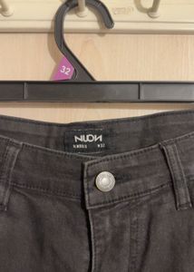 Nuon Charcoal Black Slim Fit Jeans