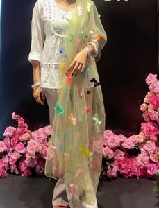 Beautiful Butterfly Embellished Dupatta