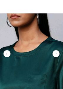 Stylish Satin Teal Top