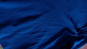 Amisu Blue Ribbed Square Neck Top