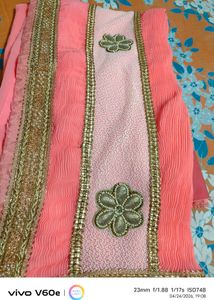 Beautiful Pink &amp; Gold Saree