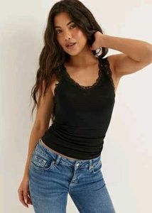 Atmosphere Lace Trim Cami Tank Top