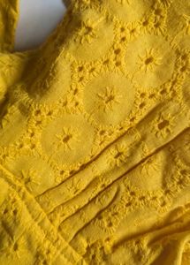 Yellow crop top