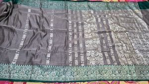 Elegant Striped Silk Saree