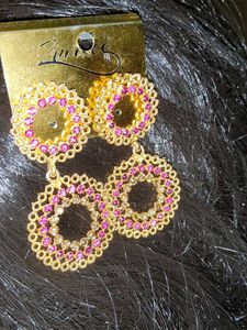 Elegant Purple stone Earrings