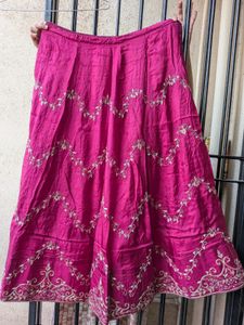 zardosi & beads cherry pink  lehenga choli