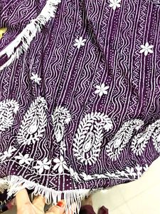 Chikankari Kaftan set 😍
