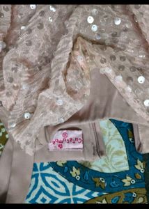 Party wear middy dress with jacket for 6-8 years