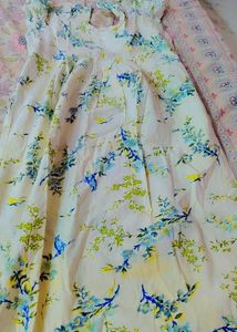 Elegant Floral Print Gown