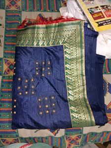 Unused Blue Saree