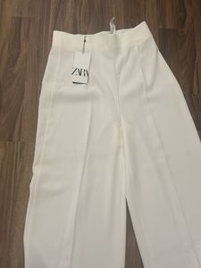 Zara brand new White Wide Leg Pants