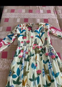 sale price is ₹250Flamingo Print Maxi Dress