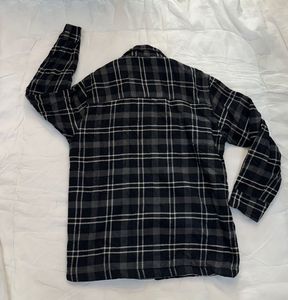 H&amp;M Men's Plaid Flannel Shirt Jacket