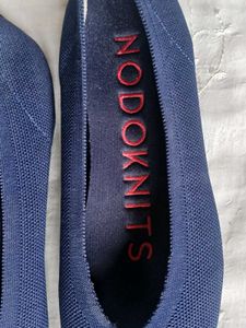 Korean NODOKnits Navy Blue ballerinas