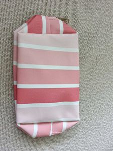 Brand New Cute Pink Stripe Pouch