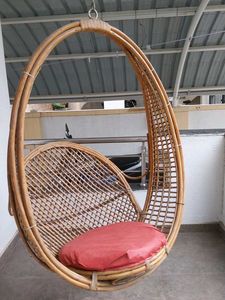 Rattan Hanging Swing Chair with Cushion