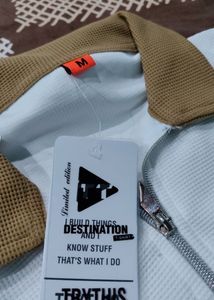 Colorblock Zip Polo T-Shirt