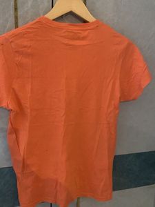 Orange Crew Neck T-Shirt