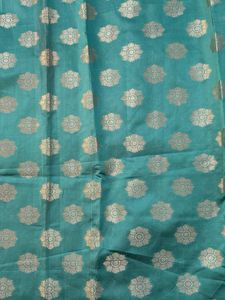 💥Chanderi Silk Fabric with Gold Motifs – 2 Meters