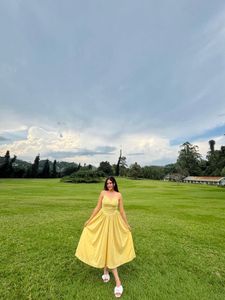 Yellow Summer Midi Dress