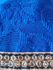 Beautiful Blue Kurta Set with Gold Embroidery