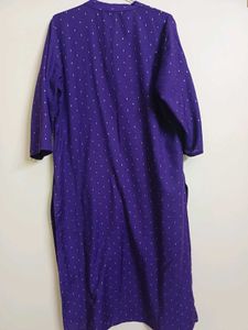 Purple Kurta with Intricate Embroidery