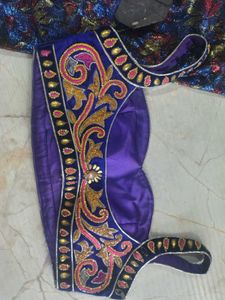 Exquisite Embroidered Blouse with Matching Fabric